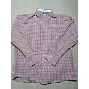 George Strait Cowboy Cut Wrangler Plaid Button Down Long Sleeve Shirt Size 2XL